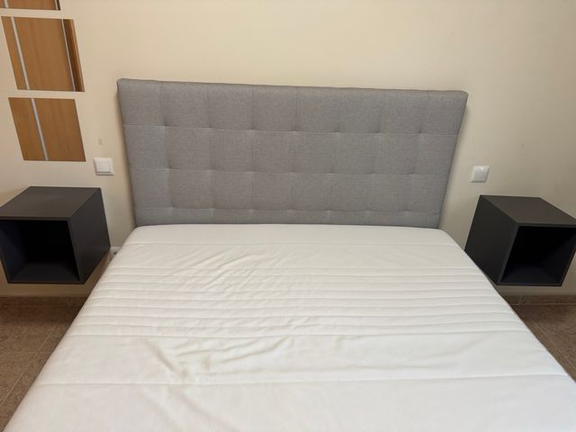 Cama canapé 150x200 + colchón viscoelástico