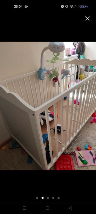 Cuna  ikea SMÅGÖRA 120x60 cm