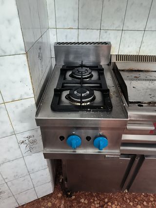 Cocina industrial 2 fuegos
