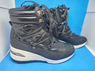 Zapatillas altas Mysoft cuña negros