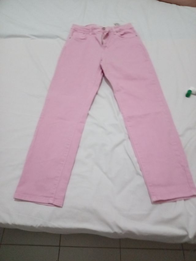 Pantalones vaqueros rosa