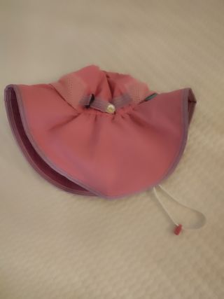 Sombrero niña protección solar rosa 3/6 años