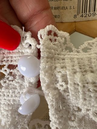 Blusa encaje blanco