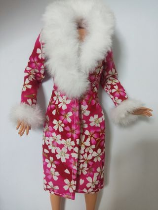 Abrigo Barbie Flores - Nuevo, Diseño especial