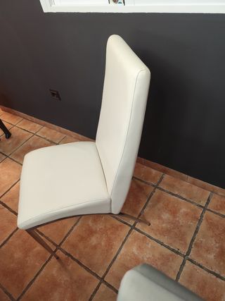 Conjunto 6 sillas comedor con fundas incluidas