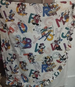 Lote cuadro y cortinas Baby Disney