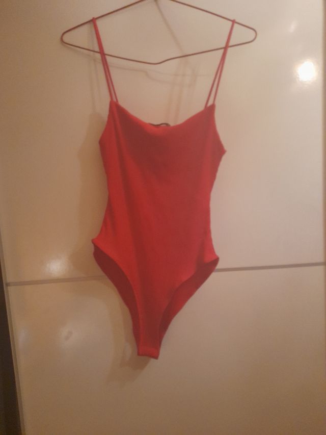 Body rojo Zara - Talla S