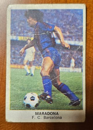 Cromo Maradona F.C. Barcelona. Temporada 84