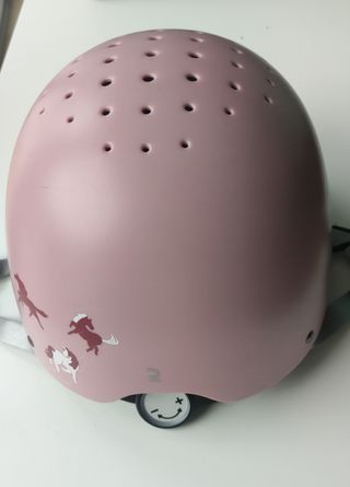 Casco equitación niña Fouganza rosa