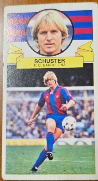 Cromo Liga 85/86 Schuster F.C. Barcelona
