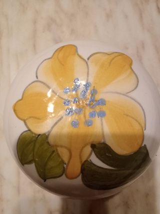 Scatola vintage ceramica floreale