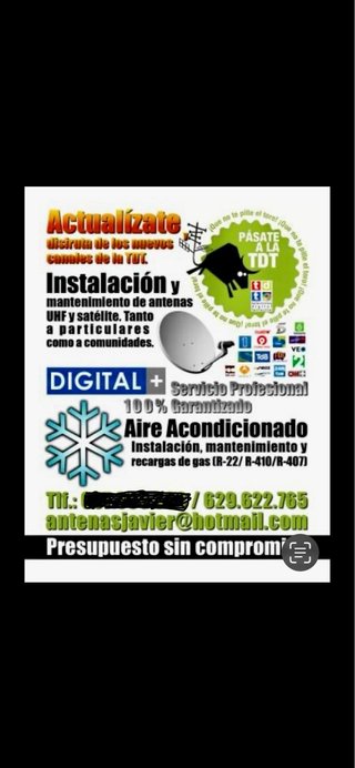 Antenista e Instalación Aire Acondicionado
