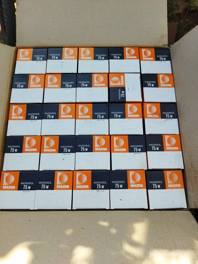 24 Lámparas Mazda 75W