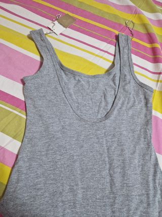 Body gris PULL&BEAR - Verano
