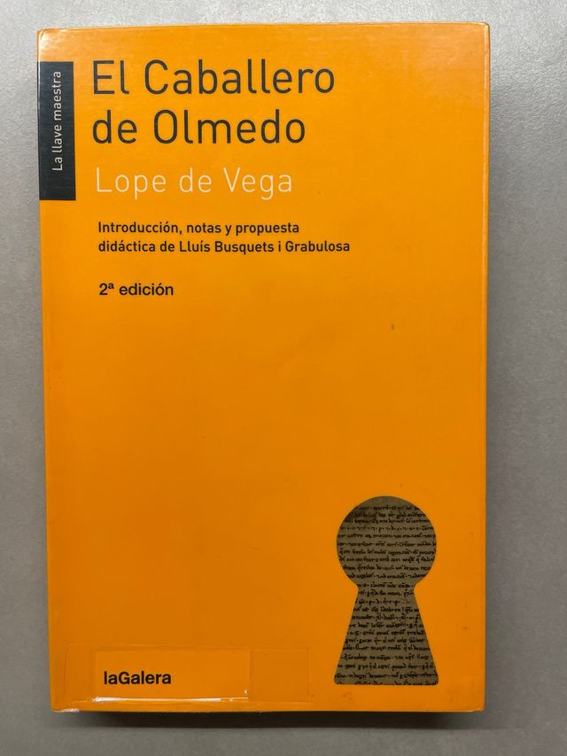 libro texto 4 ESO El Caballero de Olmedo