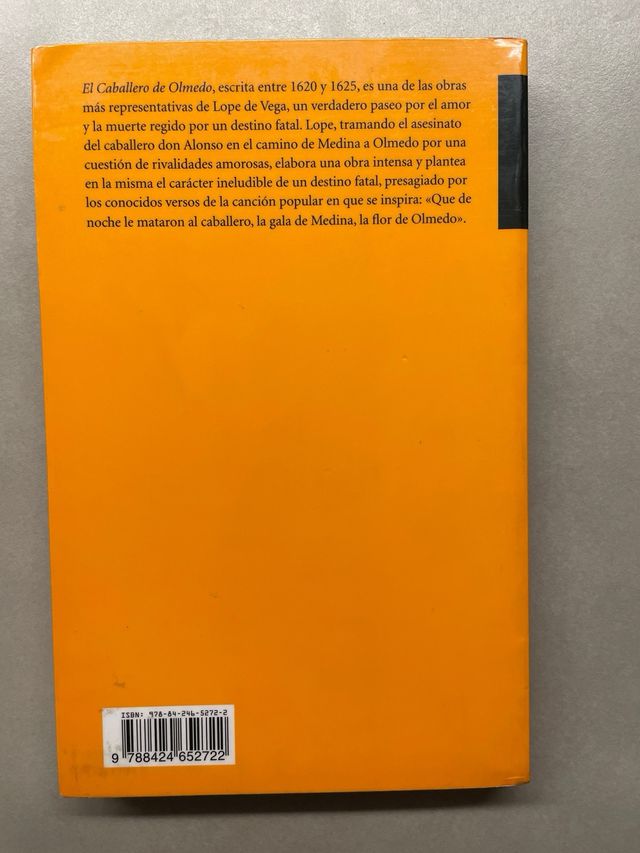 libro texto 4 ESO El Caballero de Olmedo