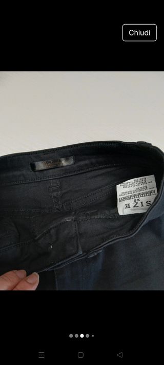 Shorts di cotone neri
