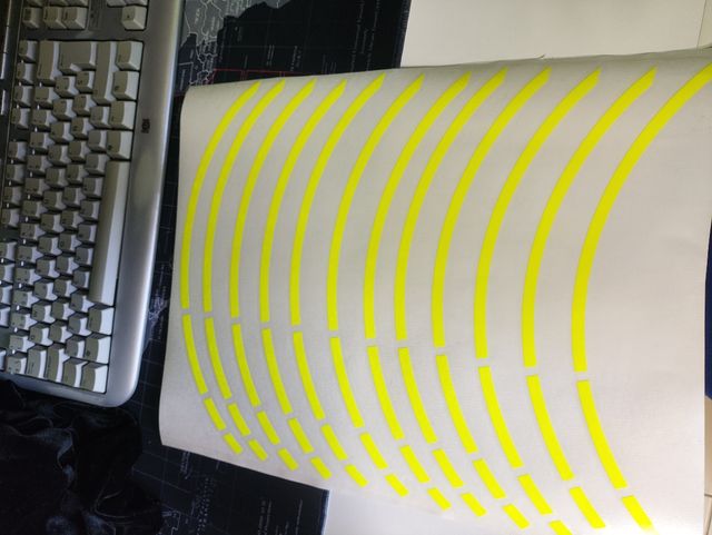 Pegatinas llantas moto coche bici