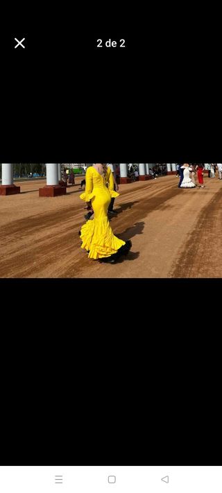 Traje gitana amarillo - Talla 40