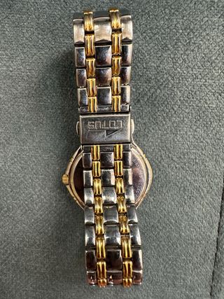 Reloj Lotus caballero dorado y plateado