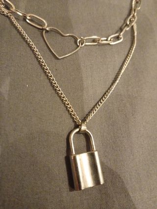 Collar 2 piezas-Plata