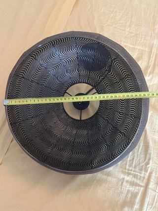 Lámpara techo dorada metal