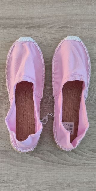 Alpargatas rosa talla 37 - NUEVAS