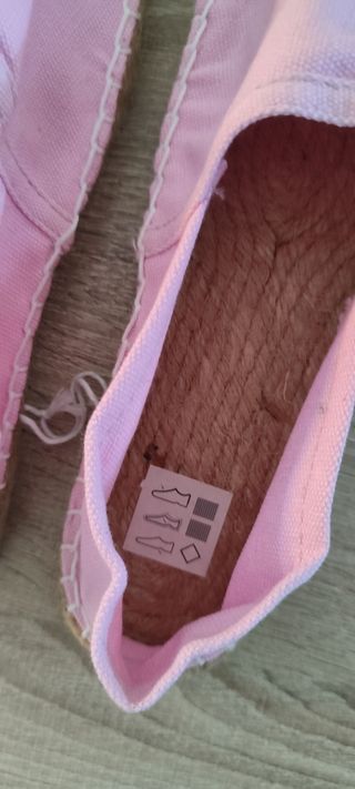 Alpargatas rosa talla 37 - NUEVAS