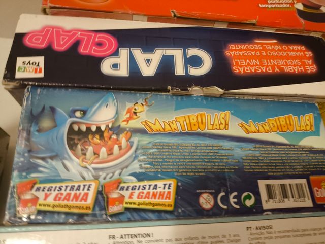 Juegos de mesa. El de mandíbulas no lo tengo 