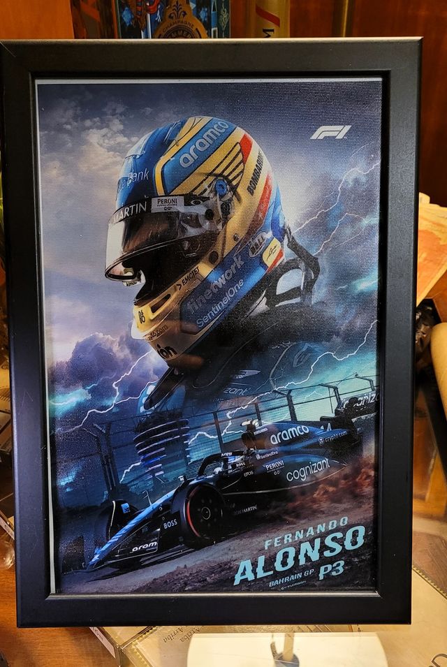 Poster Alonso F1 Bahrain GP P3