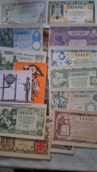 Lotería Nacional: Billetes antiguos