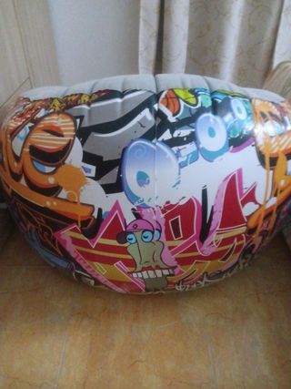 Puf inflable  multicolor