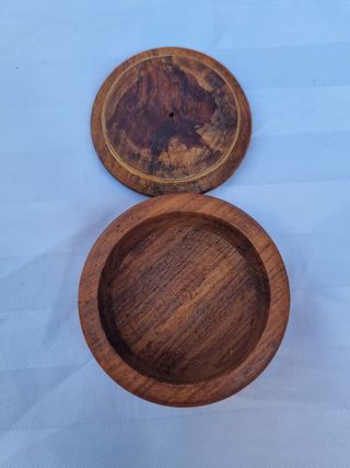 Scatolina legno intarsiata