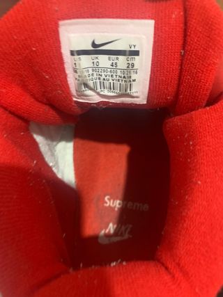 Zapatillas Nike Uptempo Supreme rojas