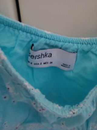 Vestito Bershka S - Turchese Floreale