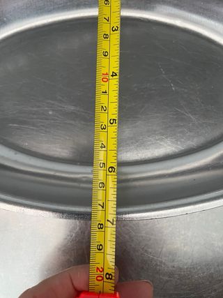 Vassoio ovale acciaio inox piccolo 30x7