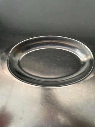 Vassoio ovale acciaio inox piccolo 30x7