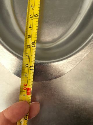 Vassoio ovale acciaio inox piccolo 30x7