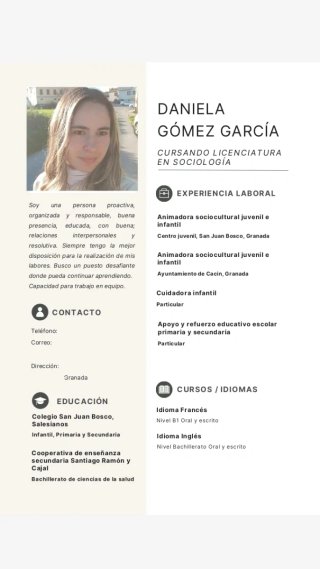 Cuidadora infantil y apoyo escolar