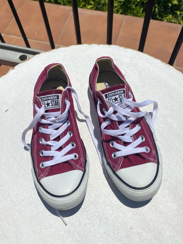 Converse All Star burdeos color - Talla 37