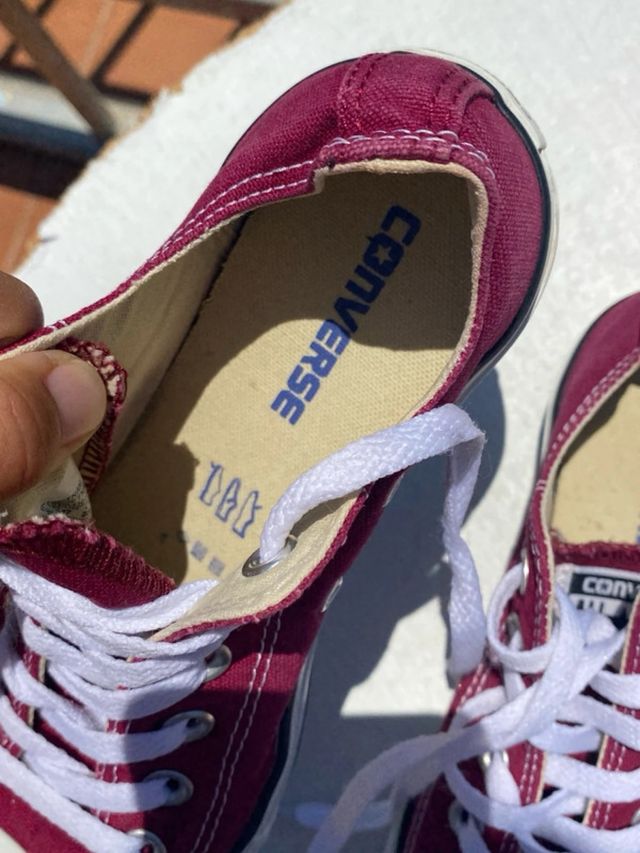 Converse All Star burdeos color - Talla 37