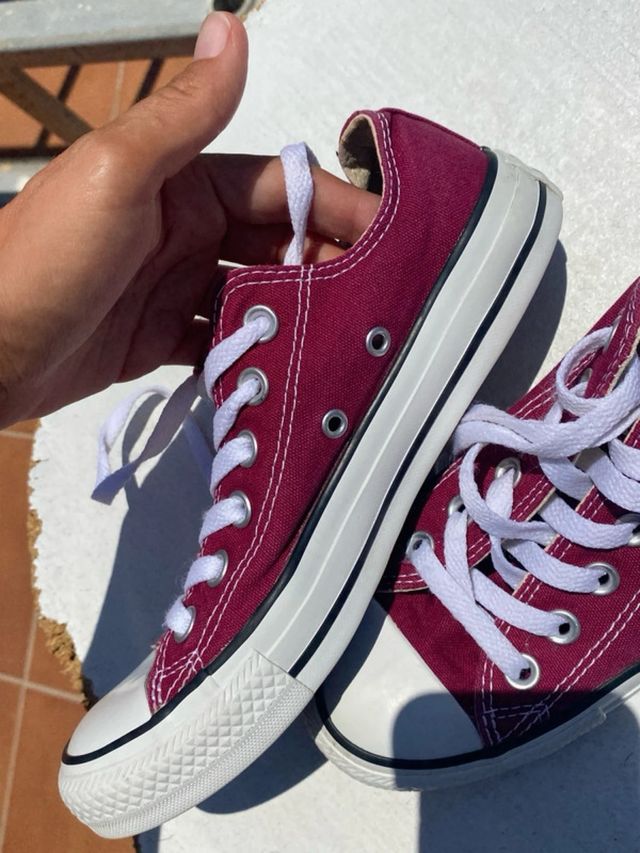 Converse All Star burdeos color - Talla 37