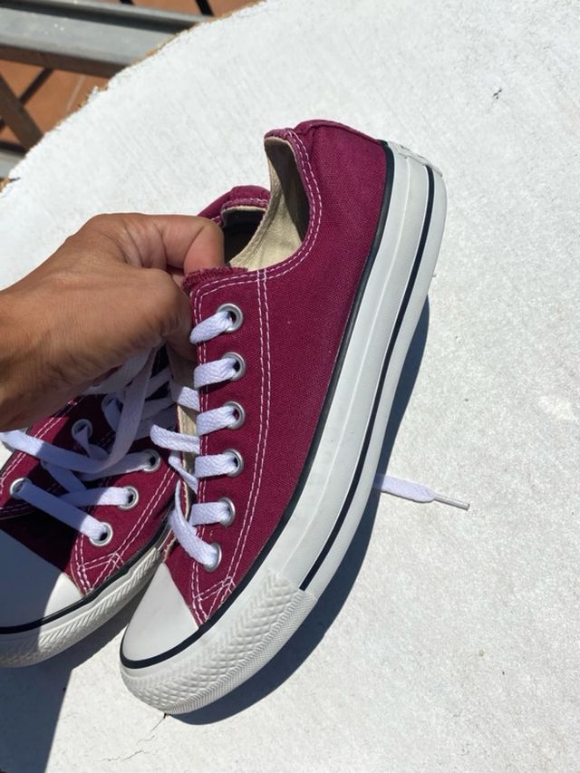 Converse All Star burdeos color - Talla 37