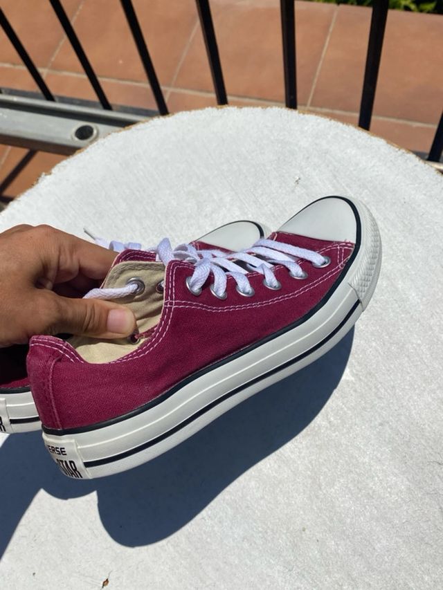 Converse All Star burdeos color - Talla 37