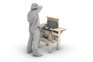 MUEBLE CAMPER Cocina plegable