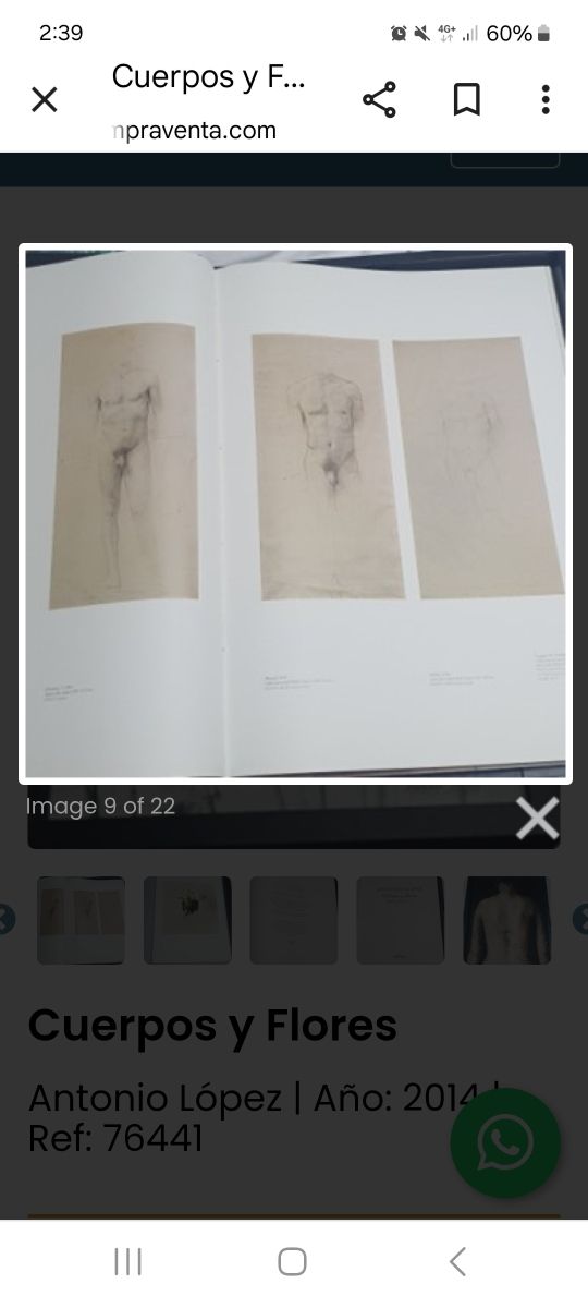 Libro Arte Antonio López: Cuerpos y Flores