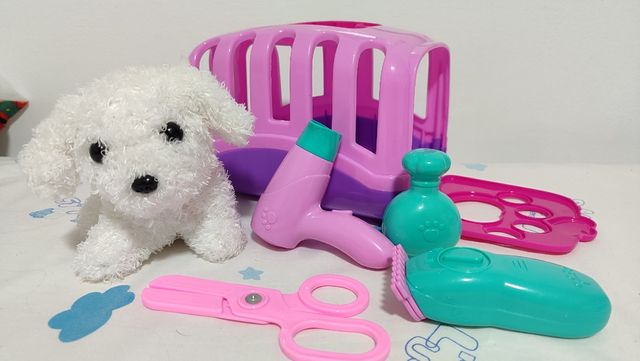 Perro Peluche con Accesorios