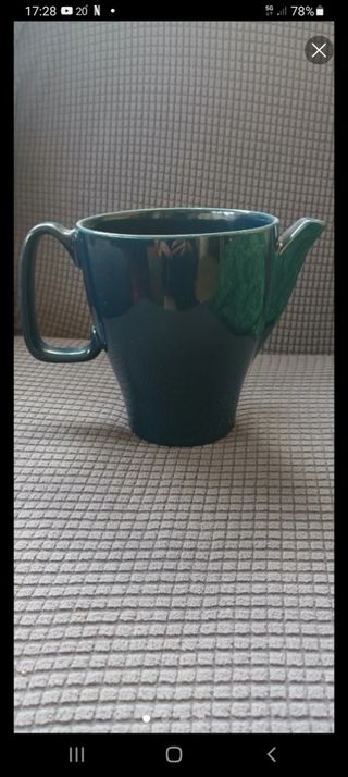 Jarra cerámica años 70 - Teal