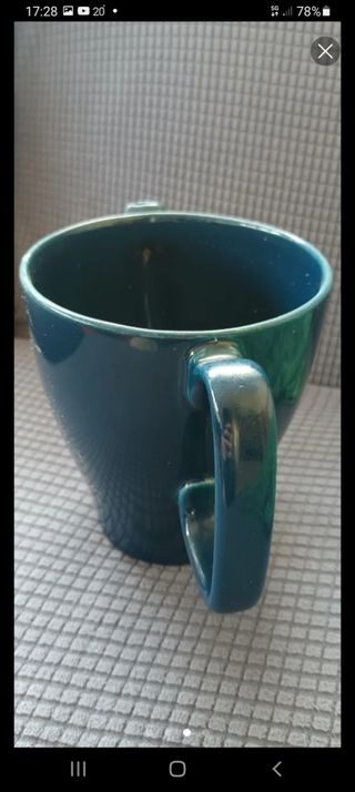 Jarra cerámica años 70 - Teal