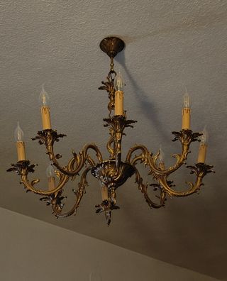 Araña bronce 8 brazos